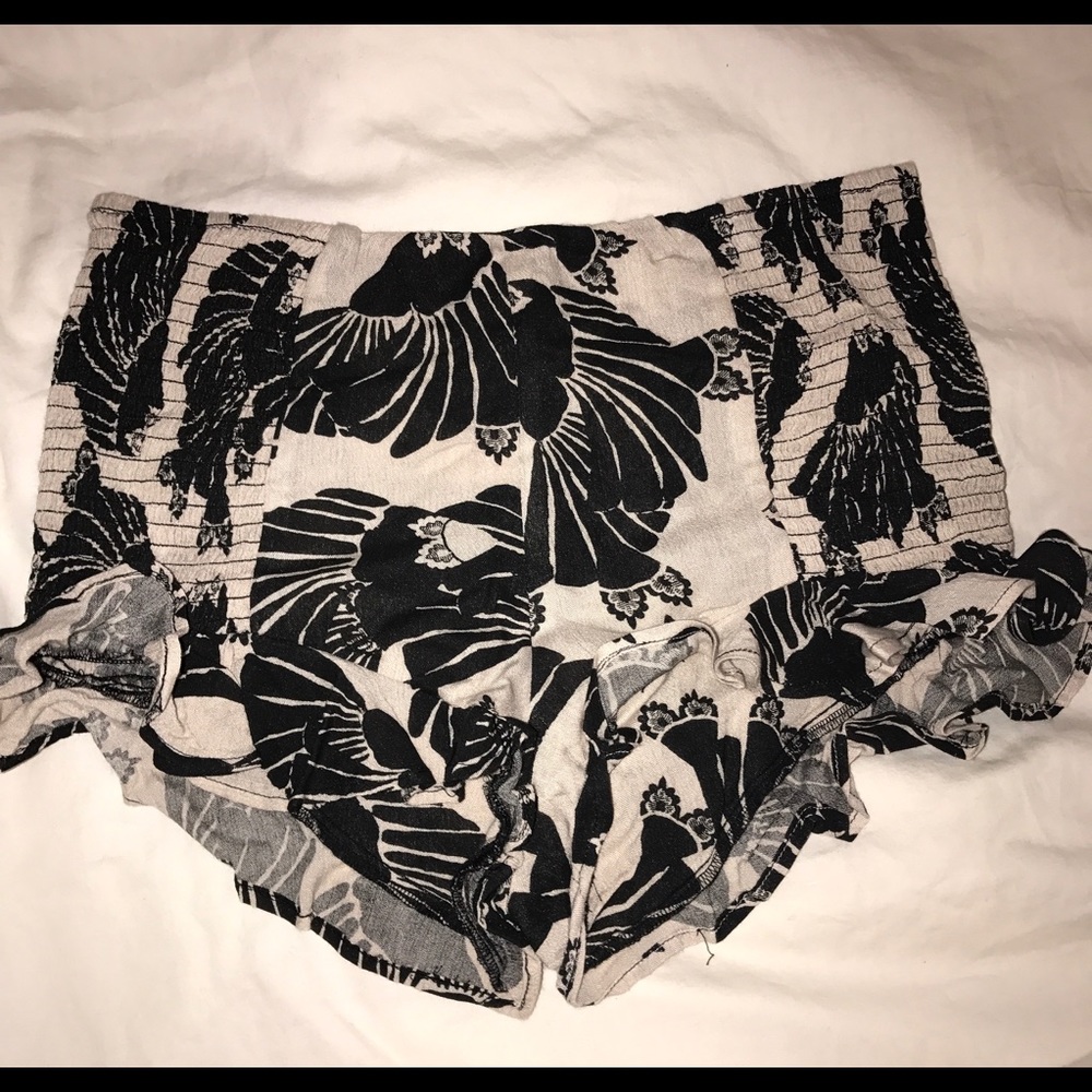 Free People ruffle shorts